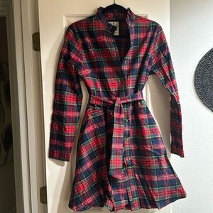 Kiel James Patrick plaid christmas dress